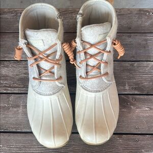 Sperry Tan Boots with Waterproof Design and Traction Sole